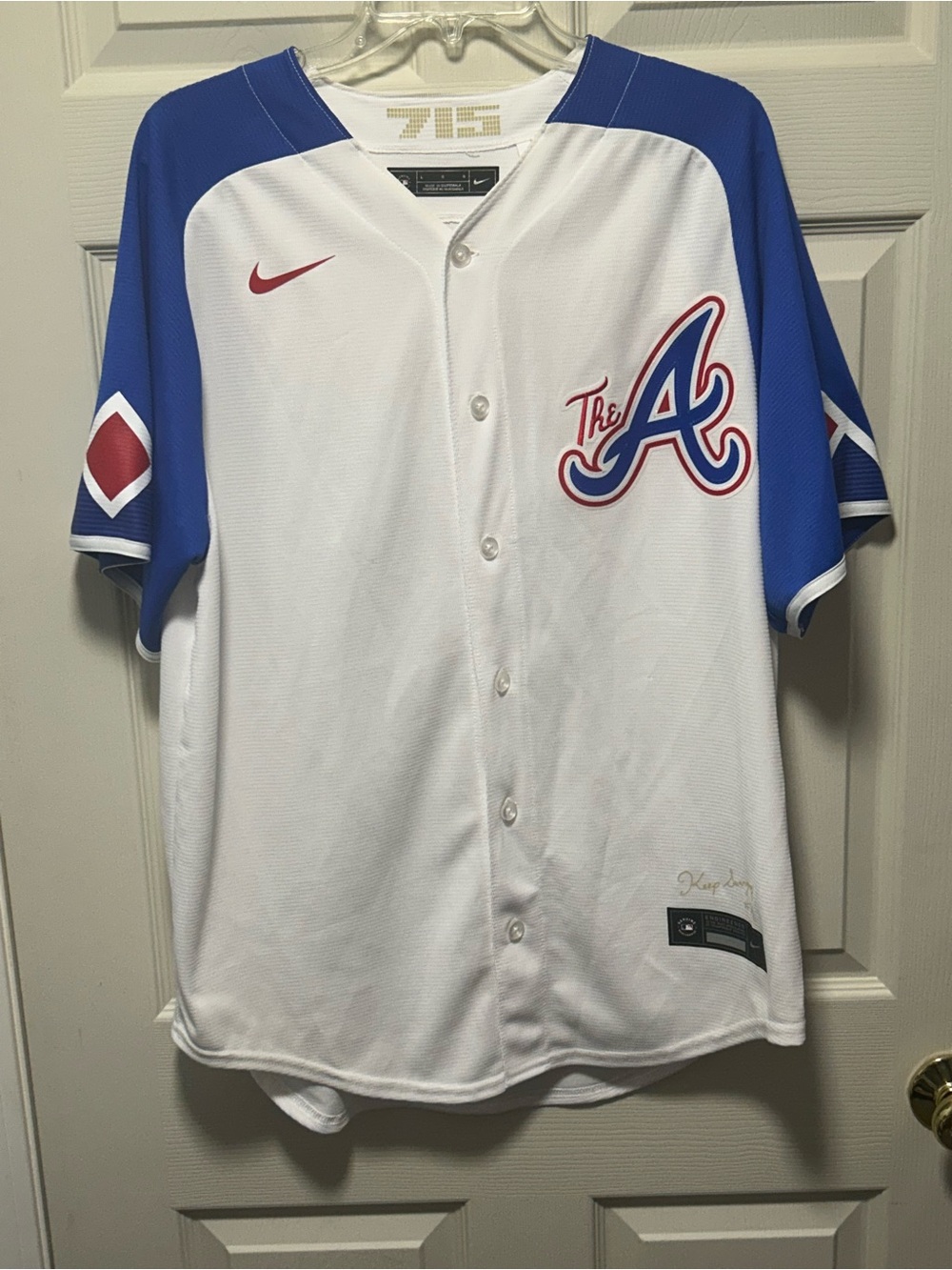 Nike Atlanta Braves Ronald Acuna Jr. City Connect MLB Baseball Jersey Size L